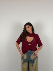 Maglia con apertura cuore