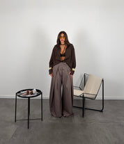 Pantalone corinne quadri