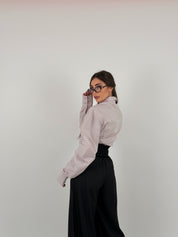 Camicia a righe con cravatta