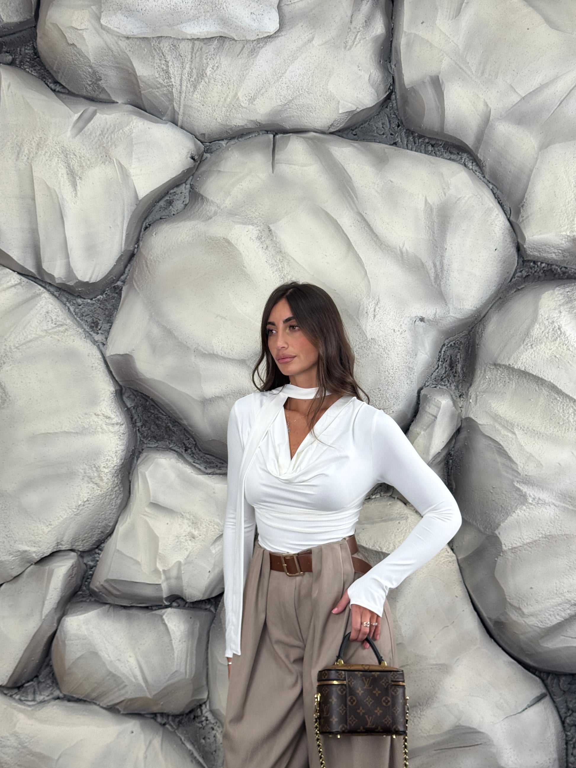 Maglia con foularino