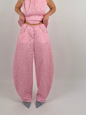 Completo ballon leopardato