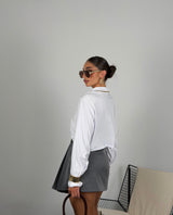 Maglia semplice crop in lycra