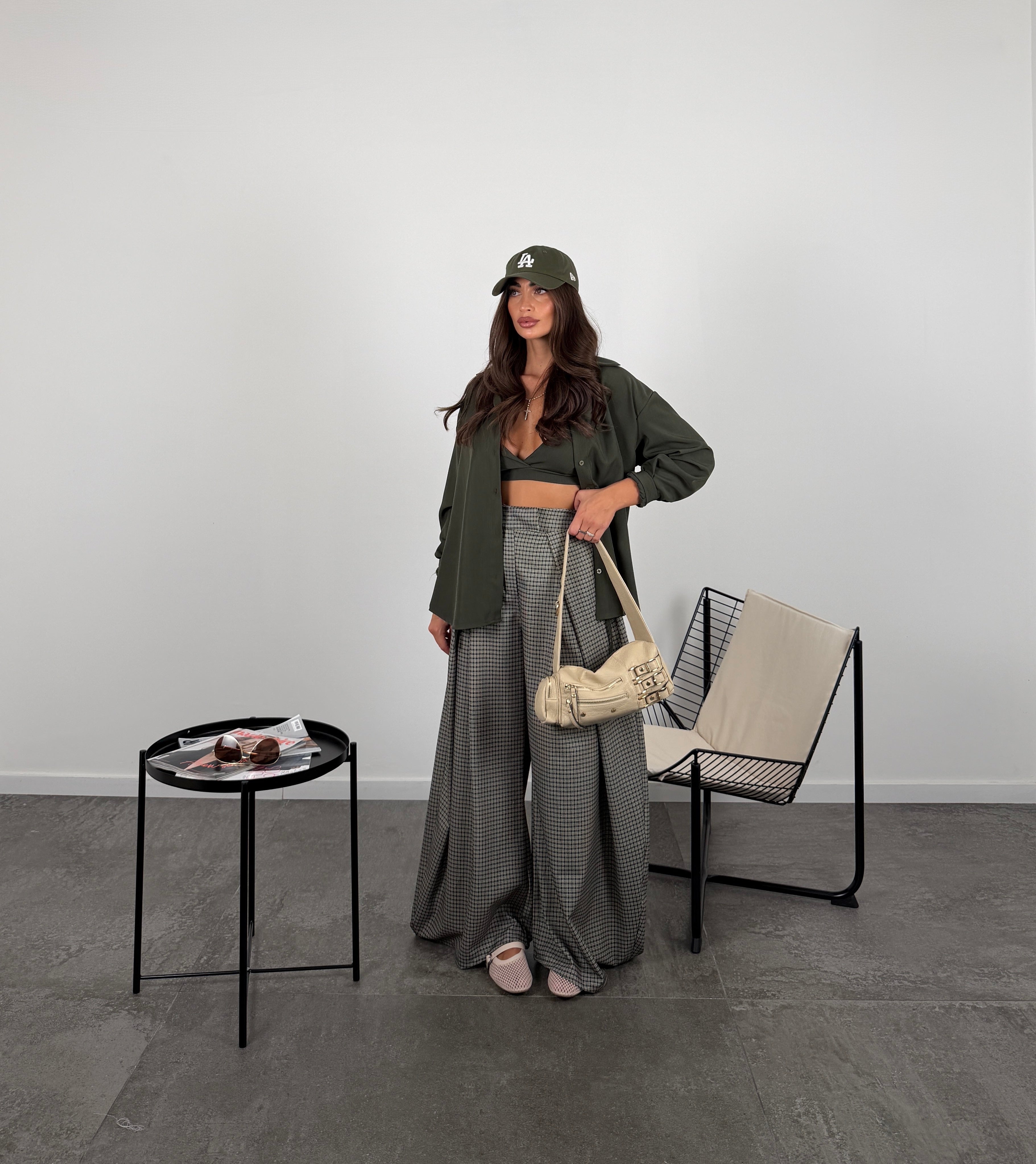 Pantalone corinne quadri
