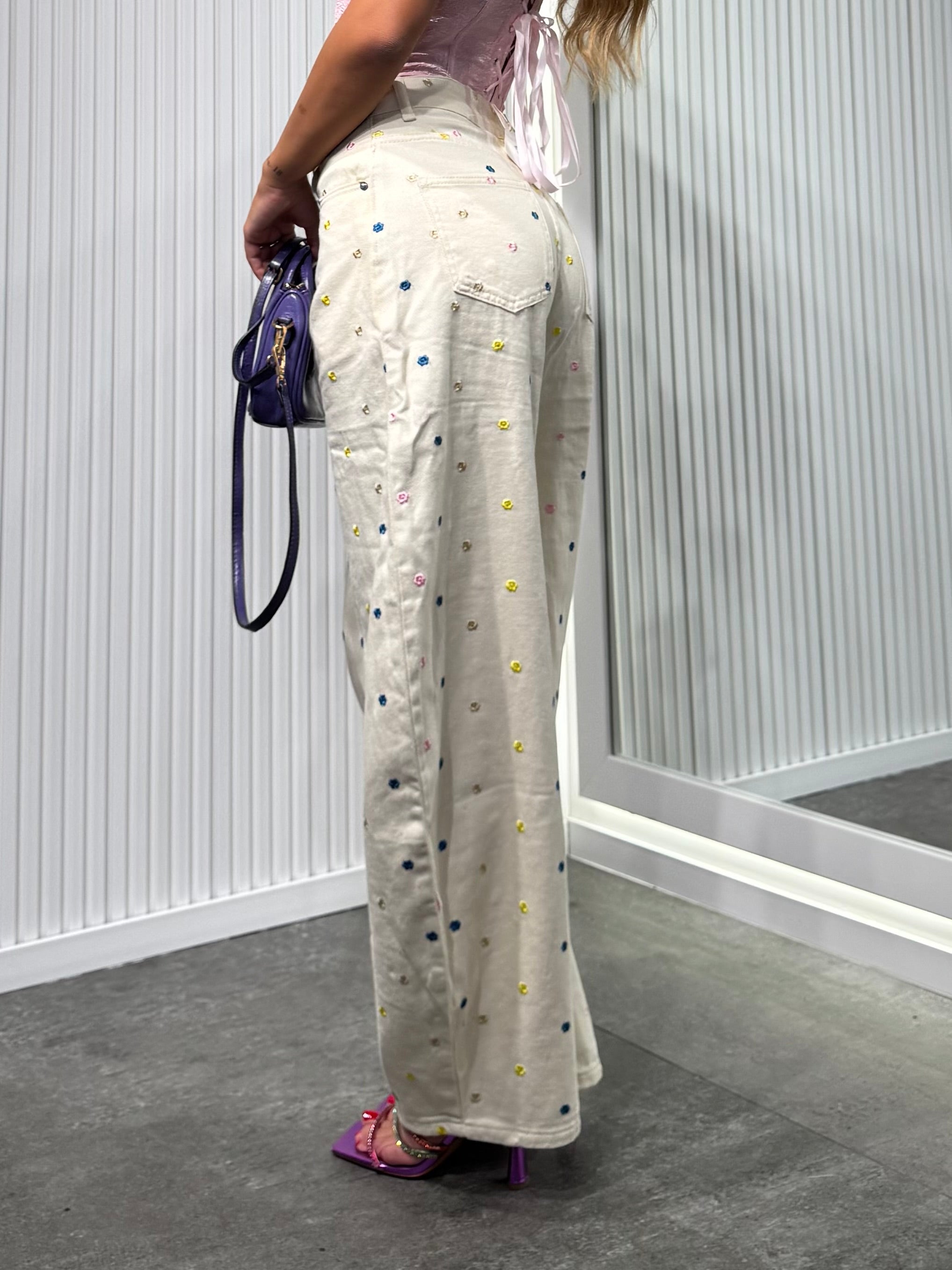 Jeans FIORI panna