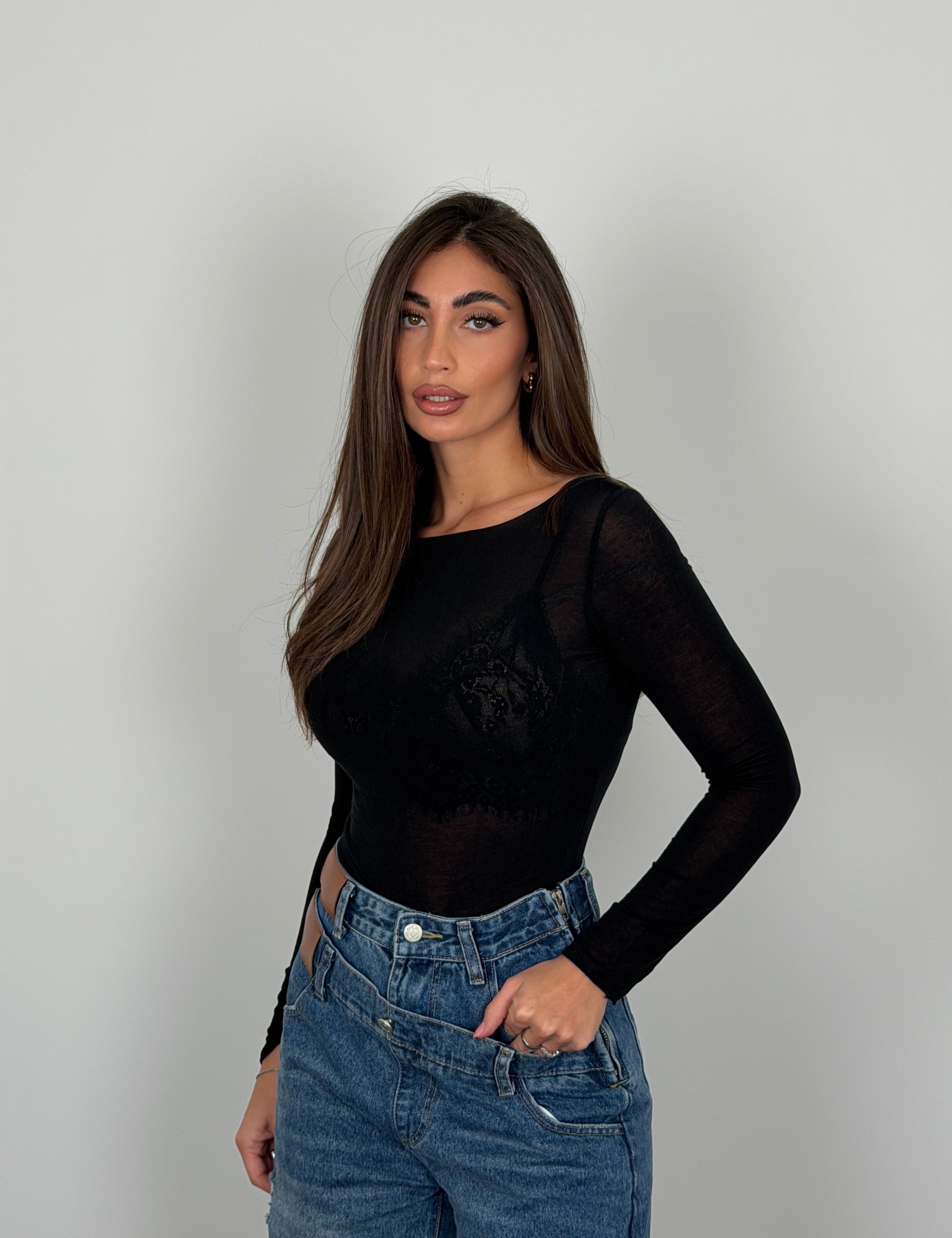 Maglia mistocashmere scollo ampio