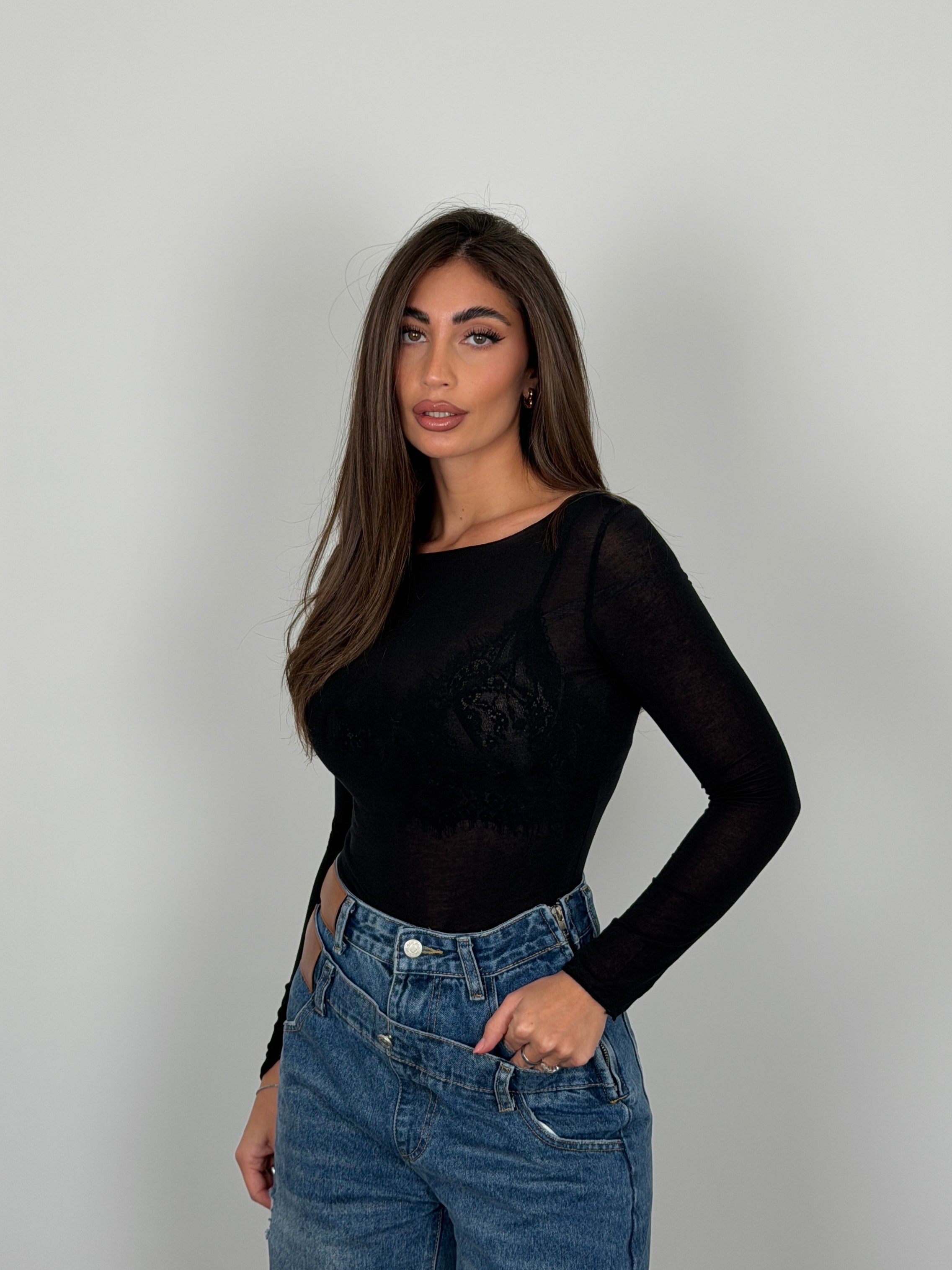Maglia mistocashmere scollo ampio