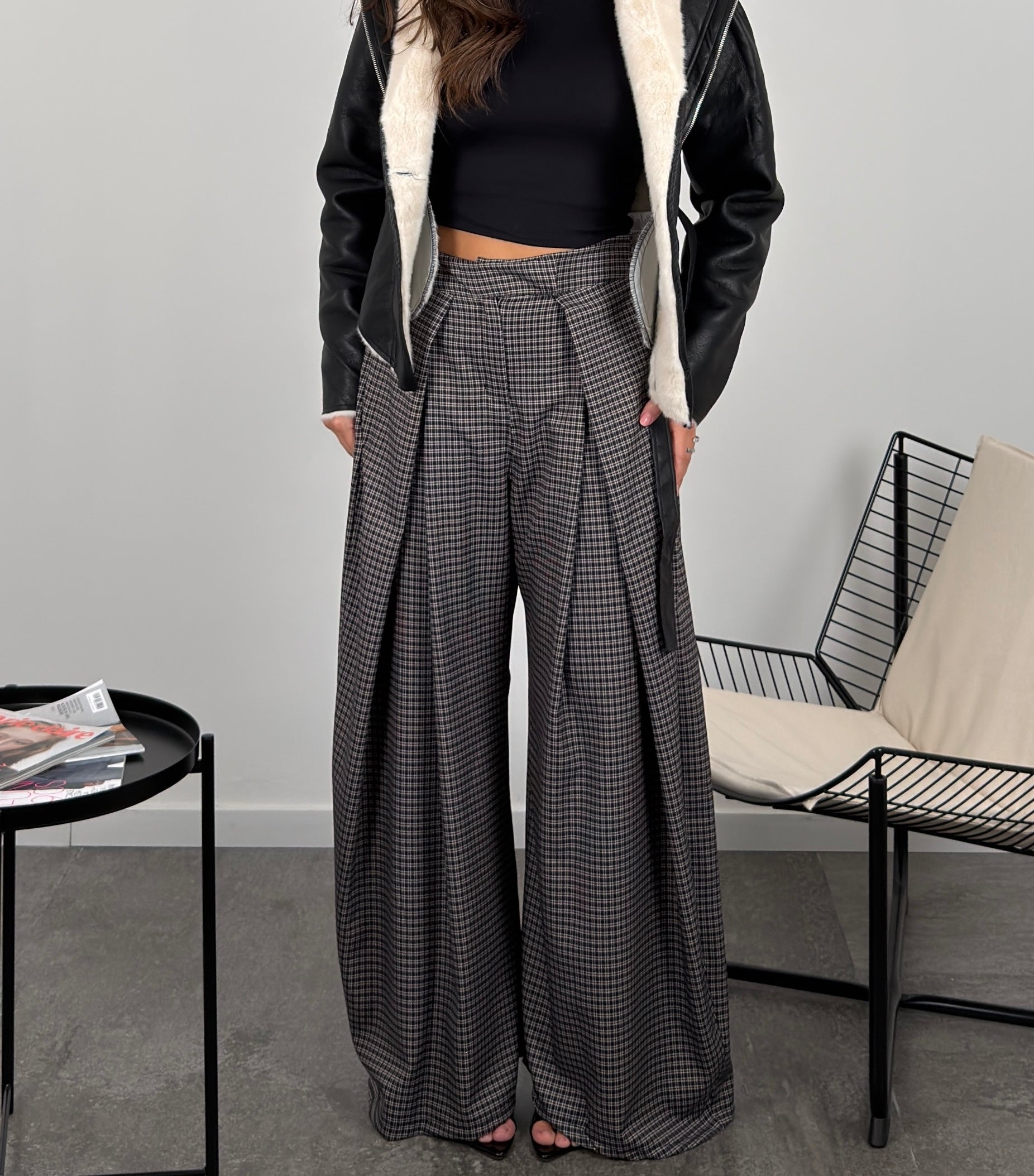 Pantalone corinne quadri