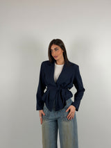 Giacca in cotone, cintura in vita