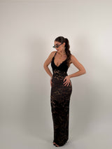 Vestito maculato/merletto