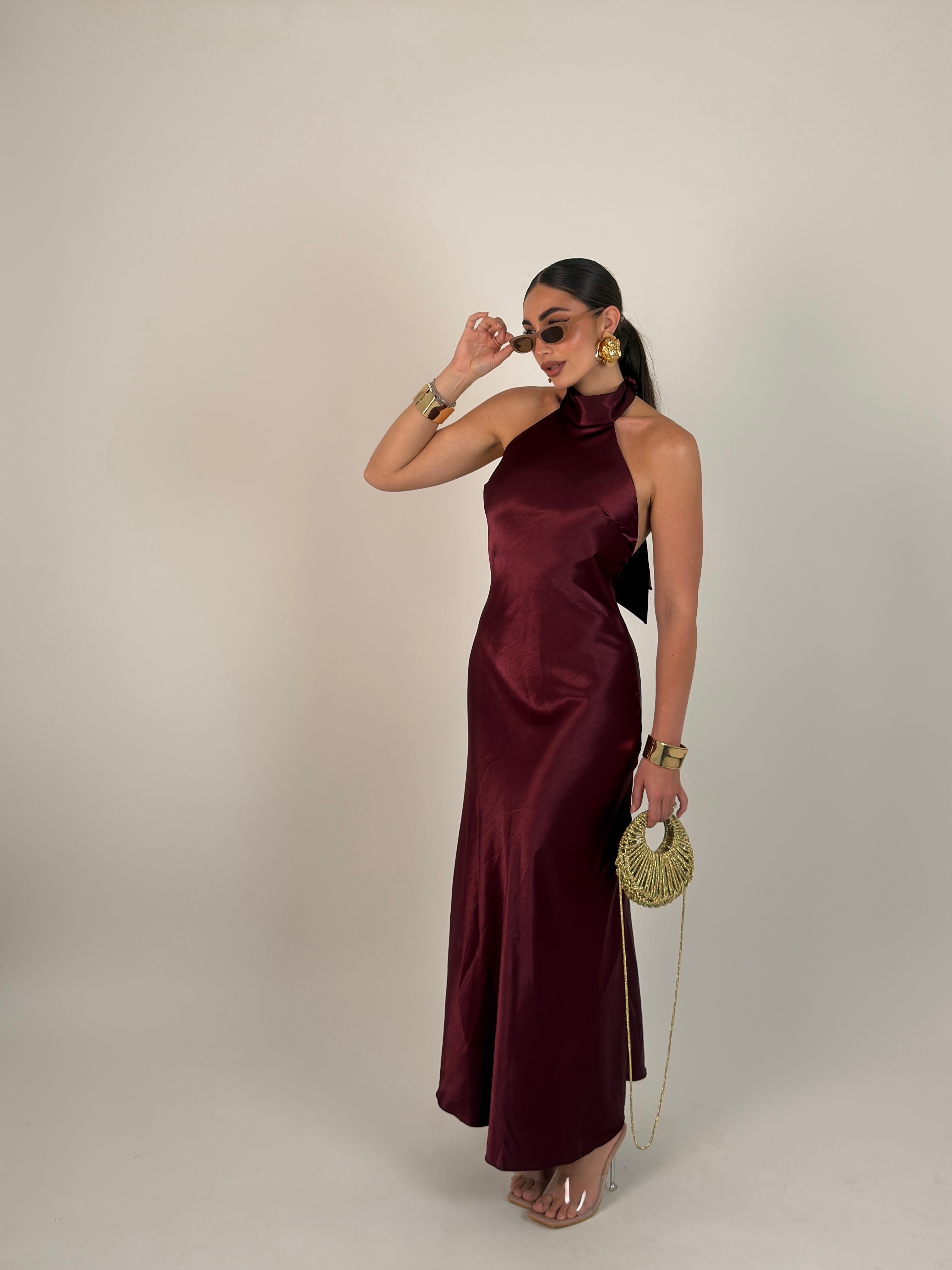 Vestito Elegant con schiena scoperta