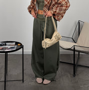 Pantalone tuta con risvolto