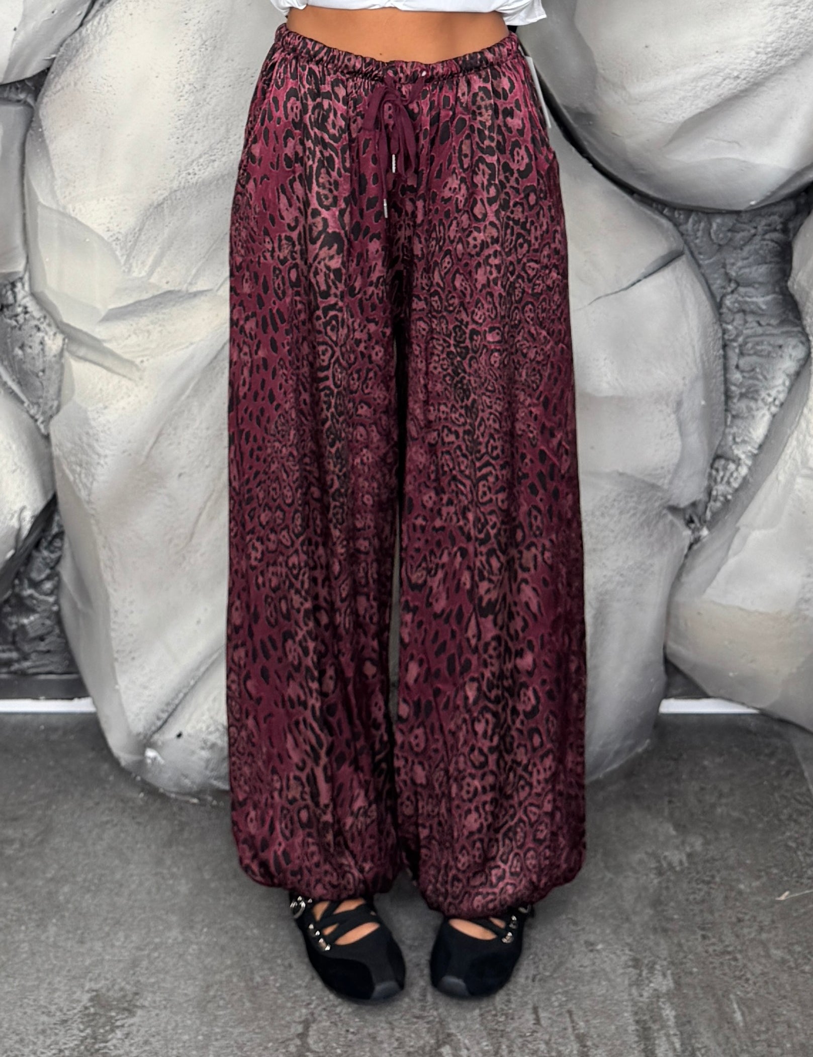 Pantalone satin Maculato