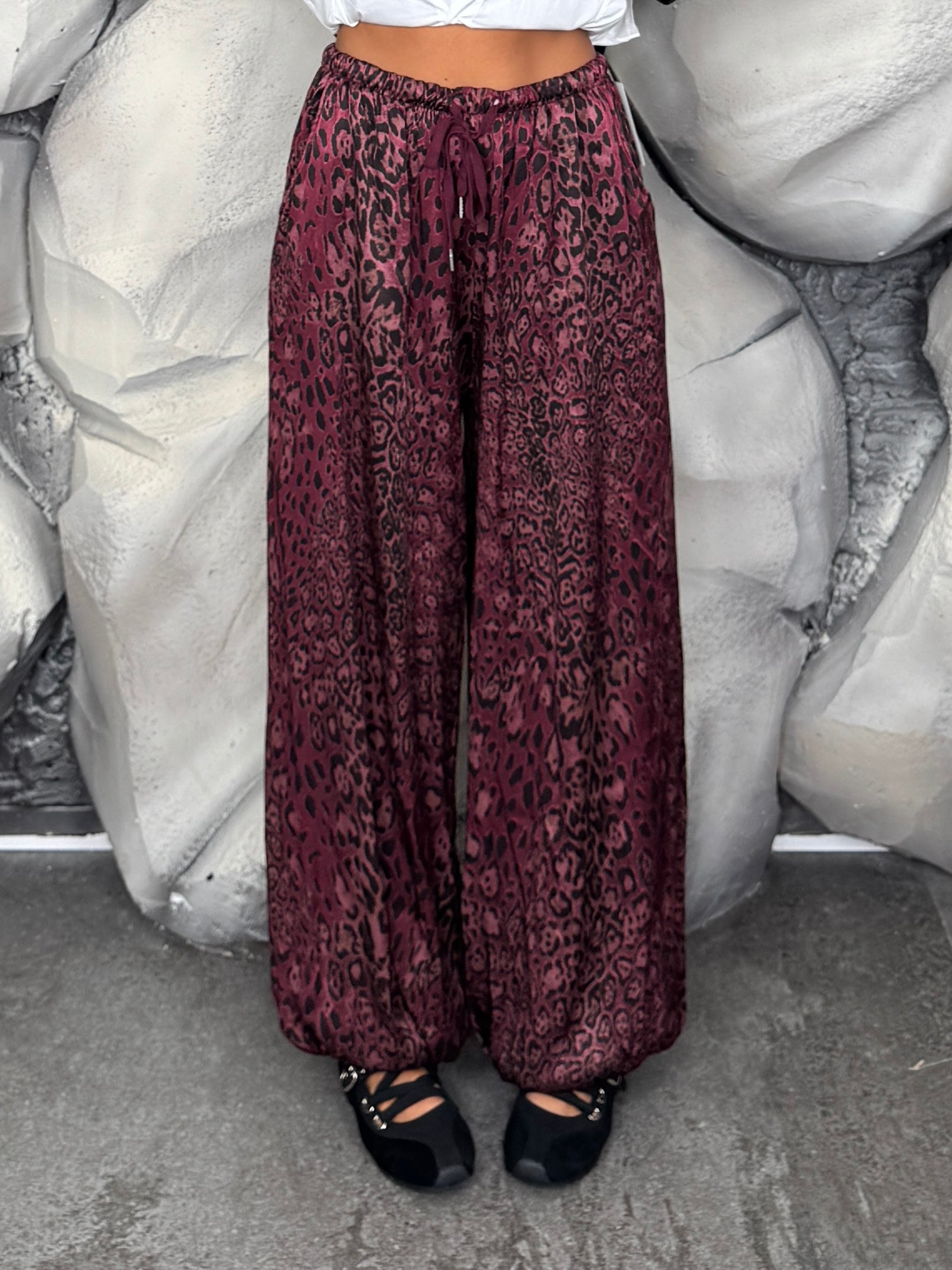 Pantalone satin Maculato