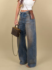 Jeans sabbia risvolto