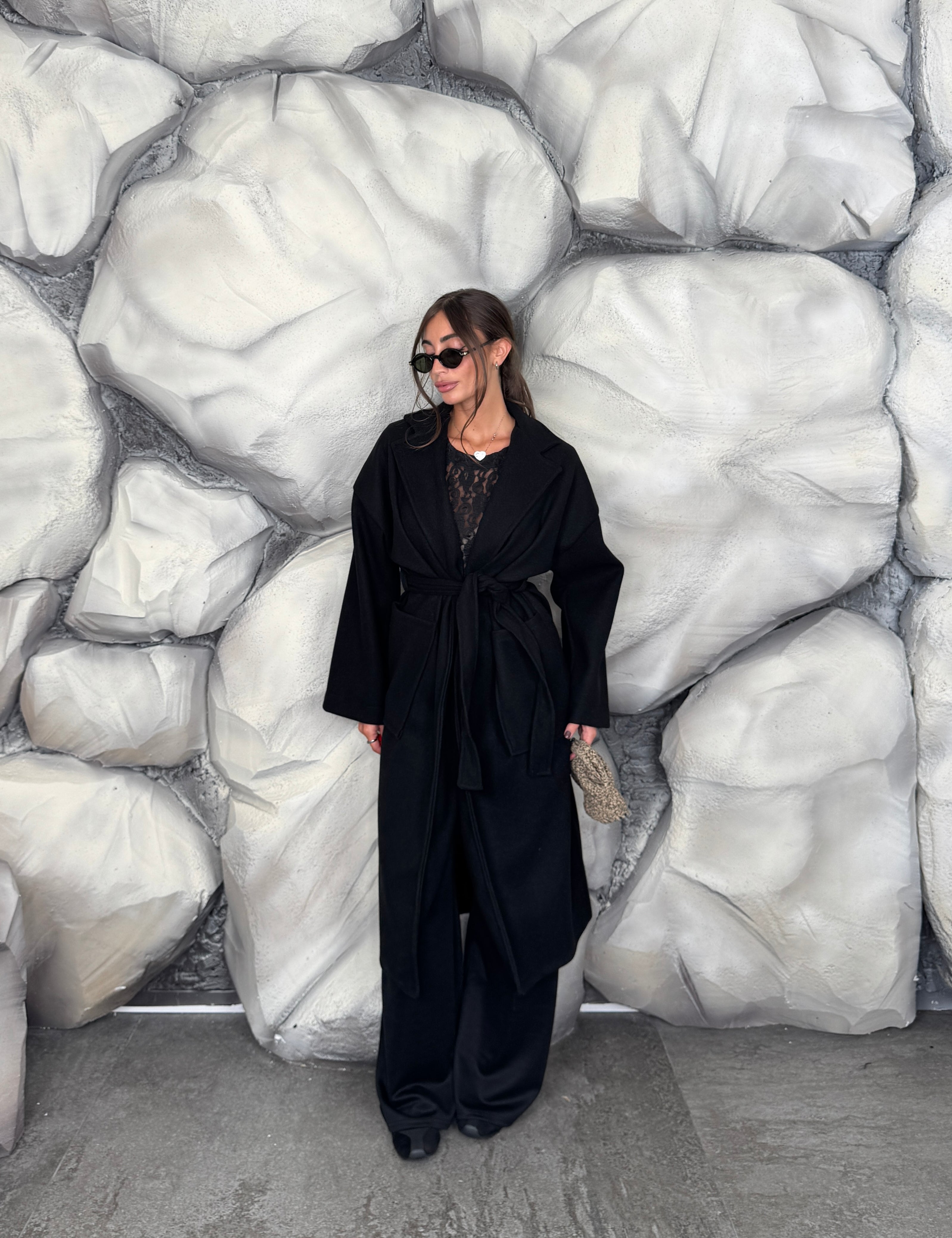 Cappotto cintura in vita