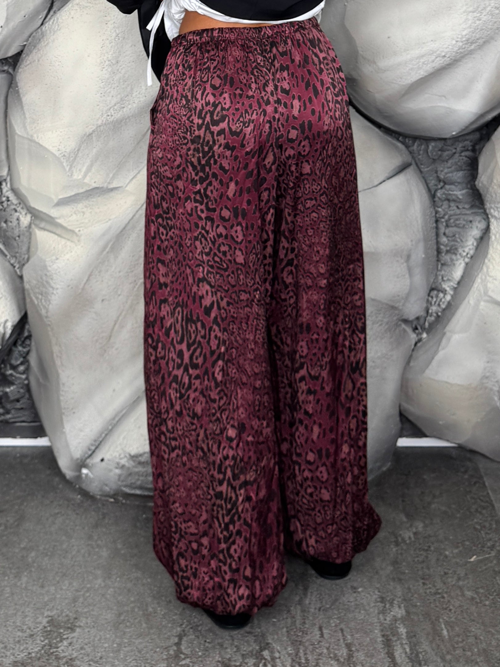 Pantalone satin Maculato