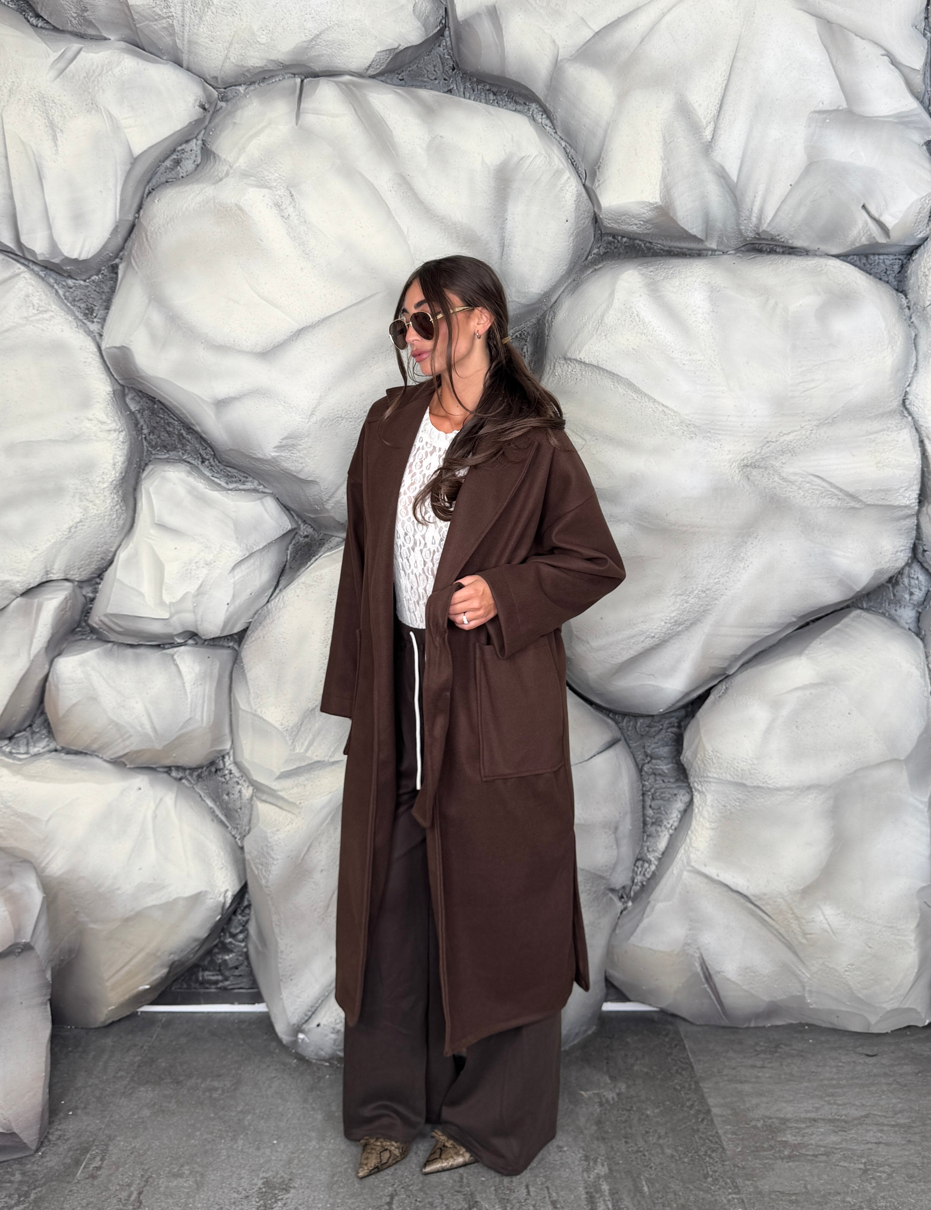 Cappotto cintura in vita