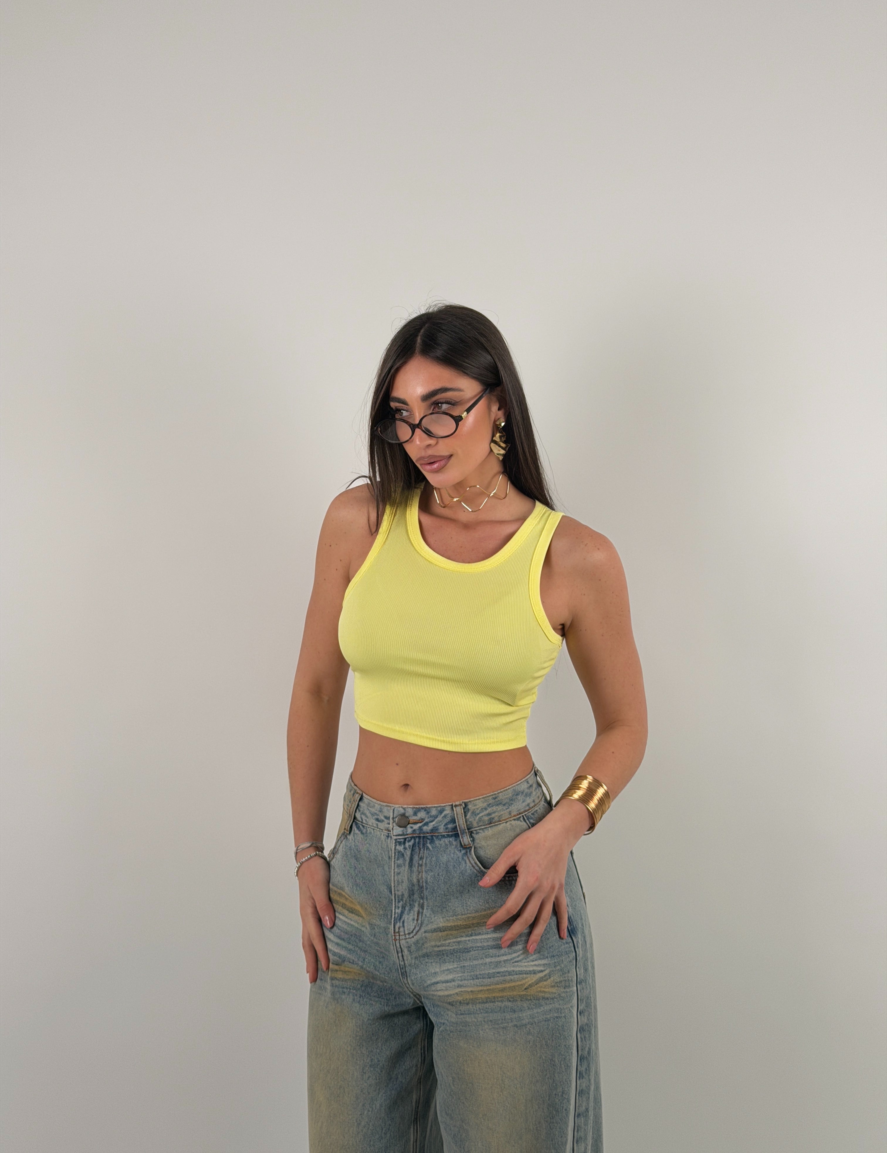 Top basic crop a costine