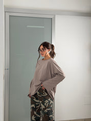 Longsleeve lunga 100% cotone