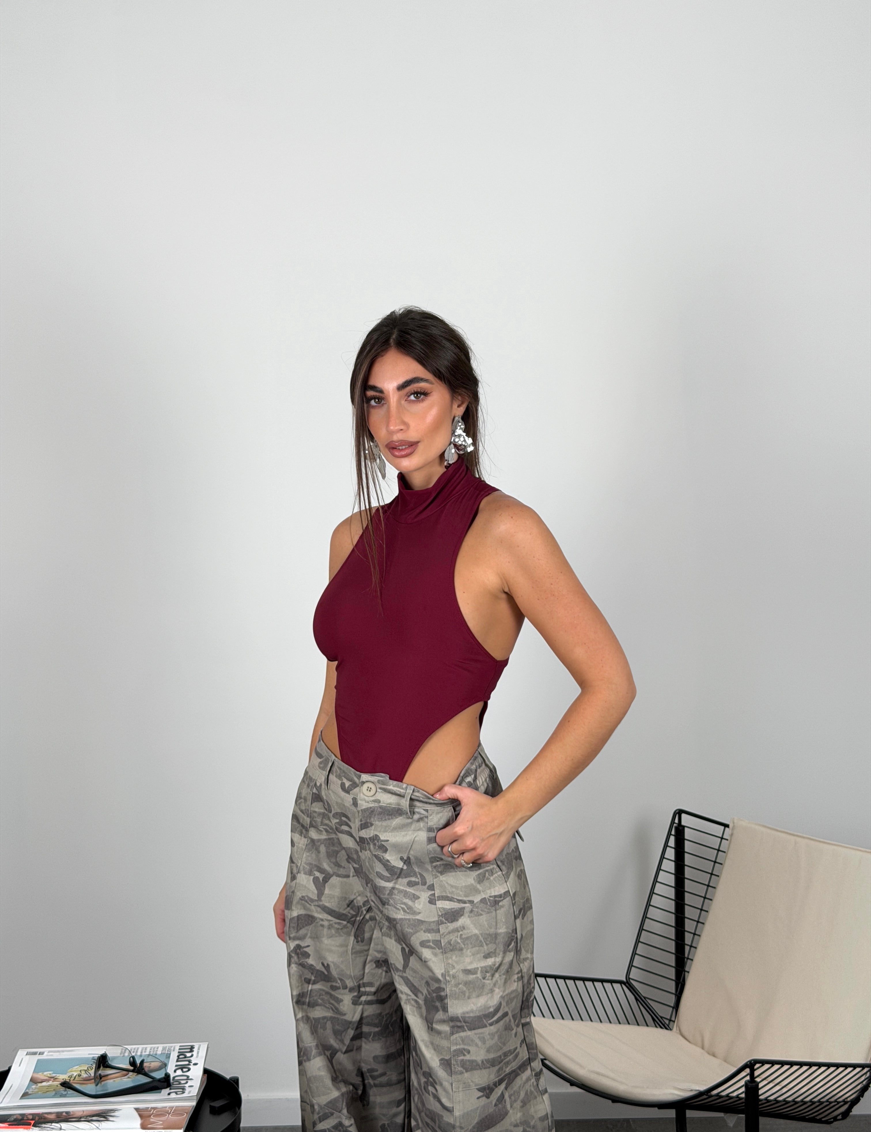 Body sgambato mezzocollo