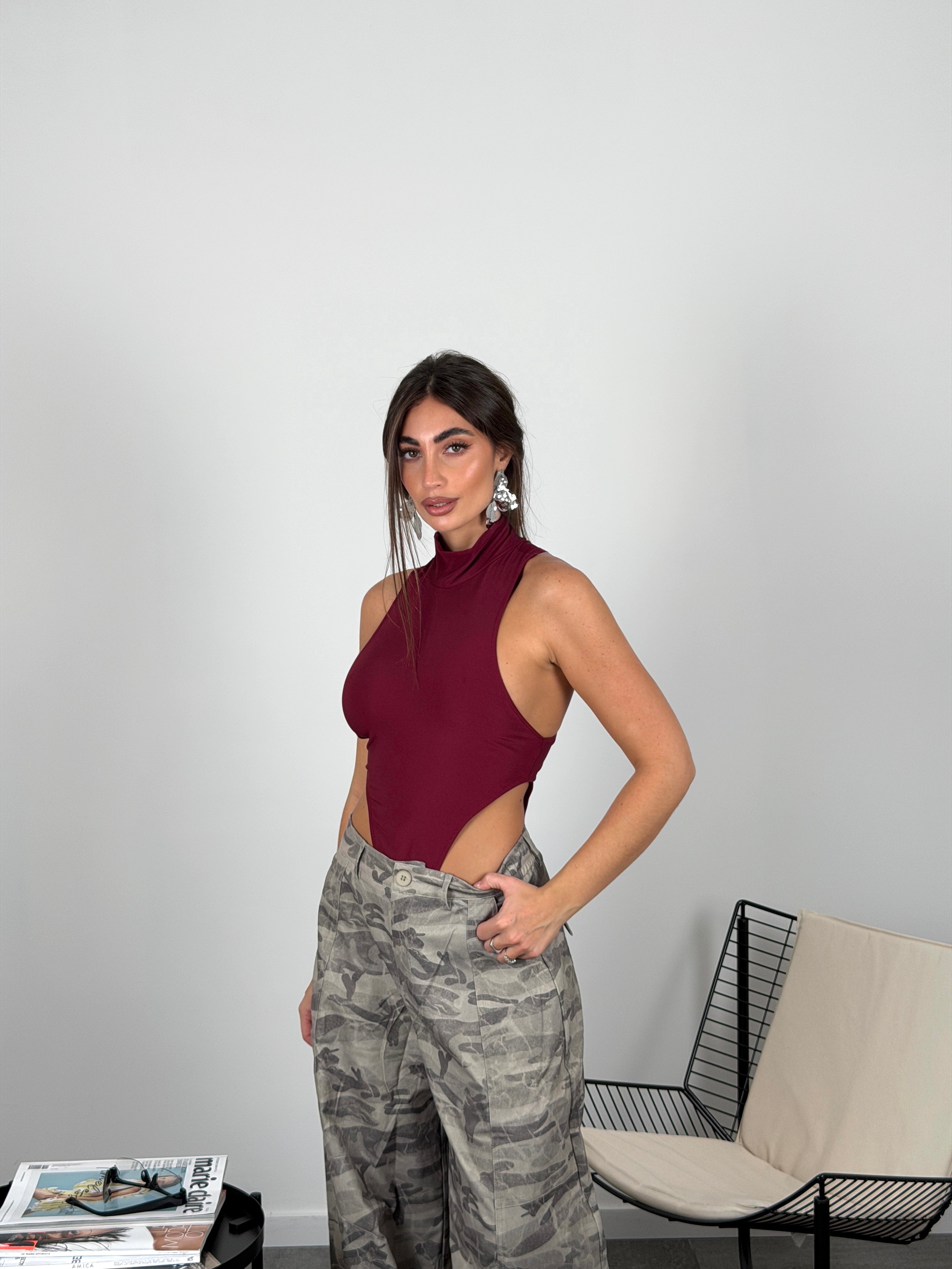 Body sgambato mezzocollo