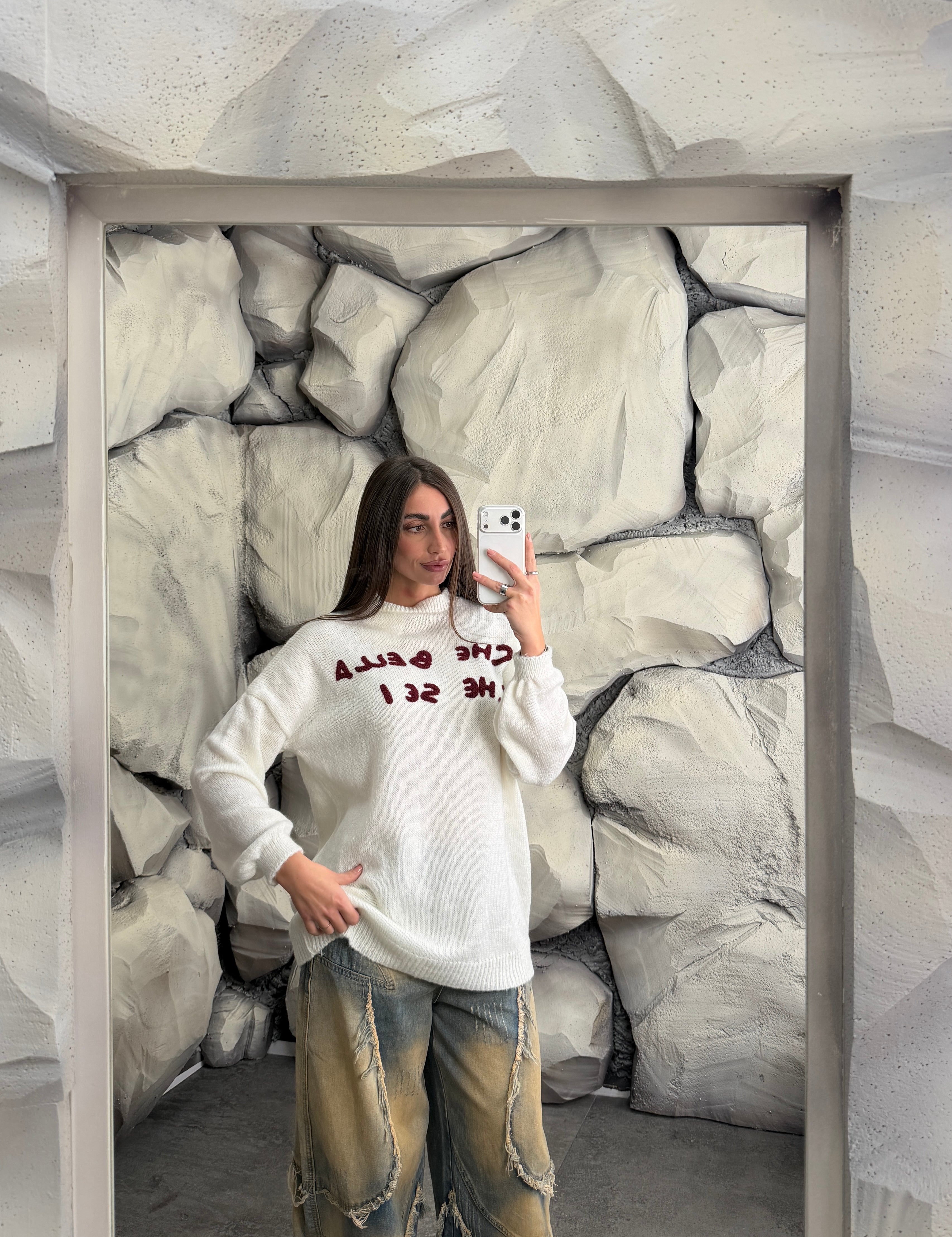 Maglione CHE BELLA CHE SEI long