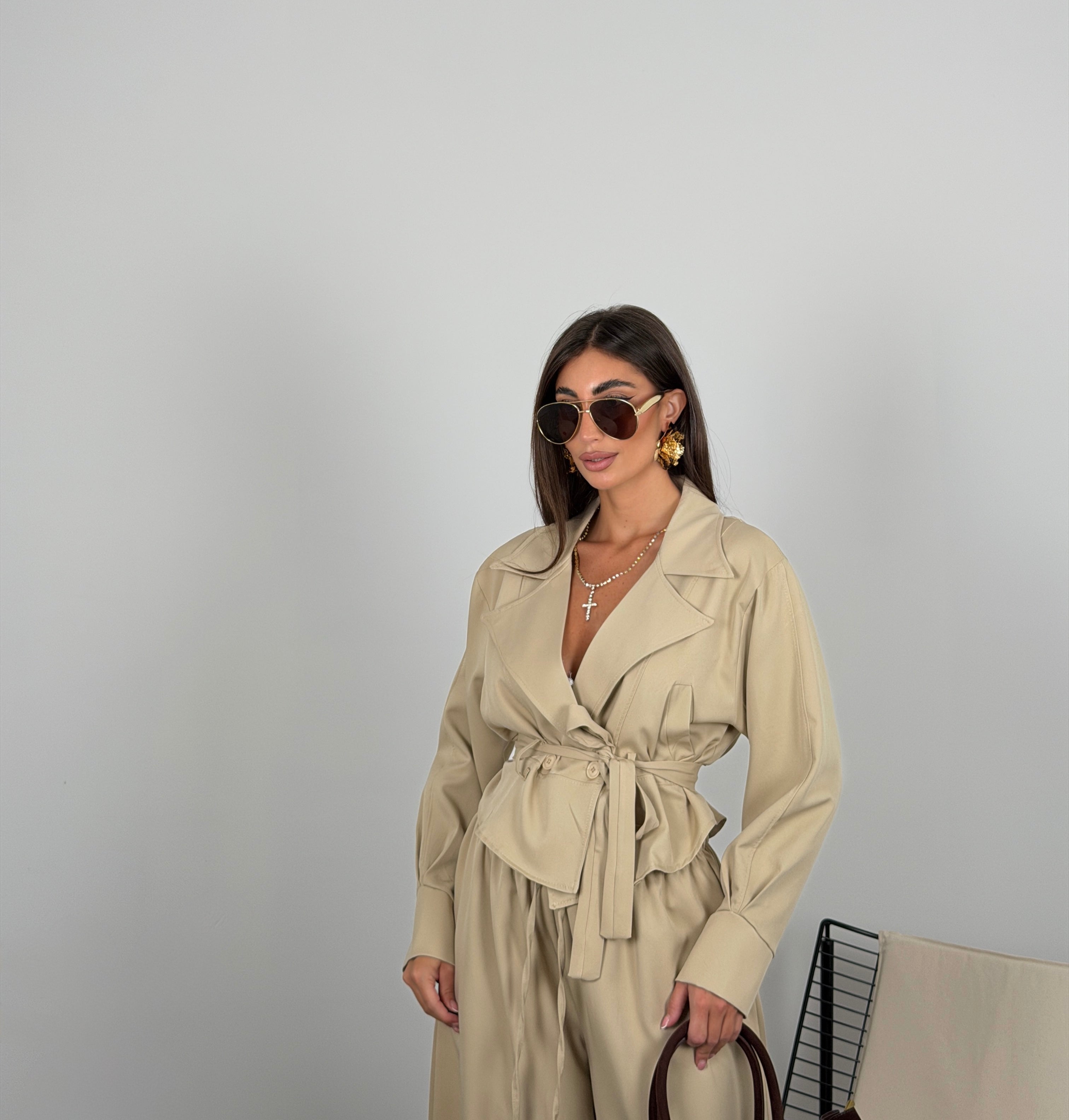 Giacca fit crop
