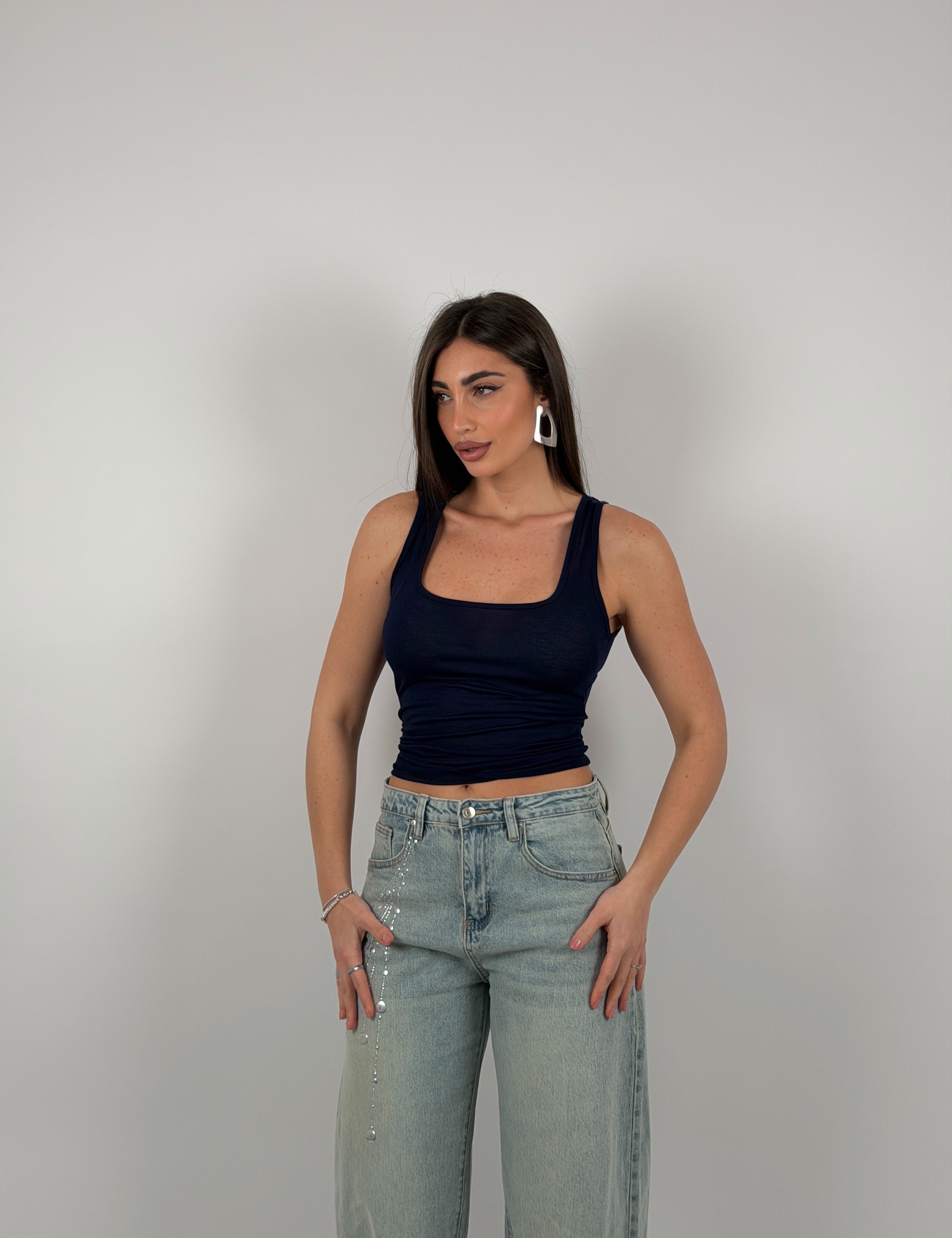 Maglia giromanica semivelata