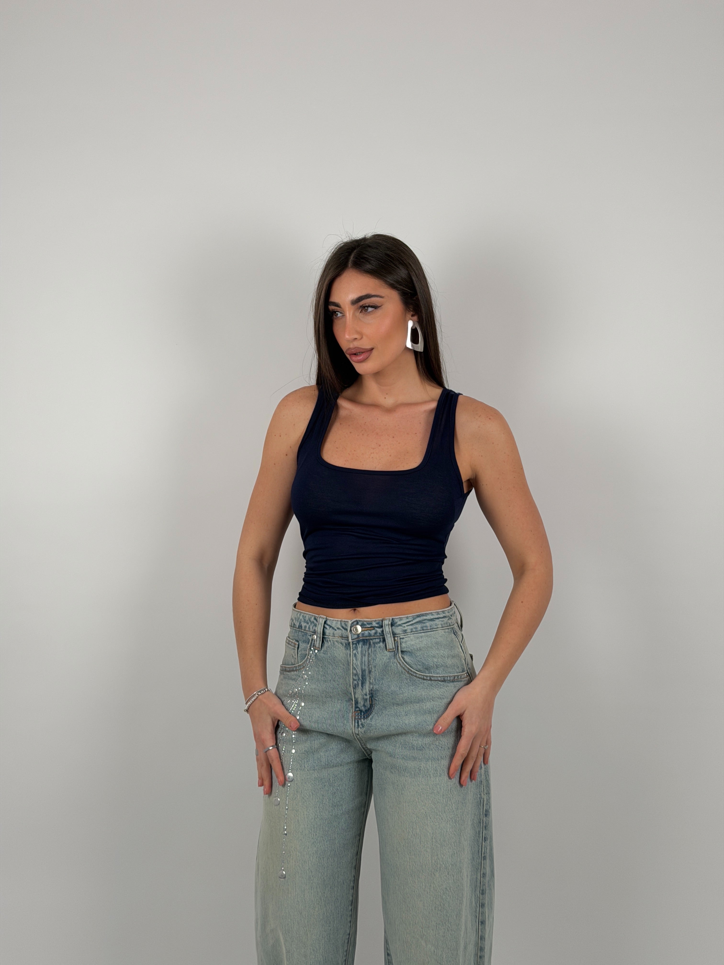 Maglia giromanica semivelata