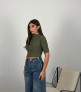 Maglia 3/4 con colletto