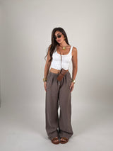 Pantalone 100% lino
