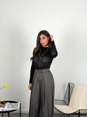 Maglia mistocashmere mezzocollo