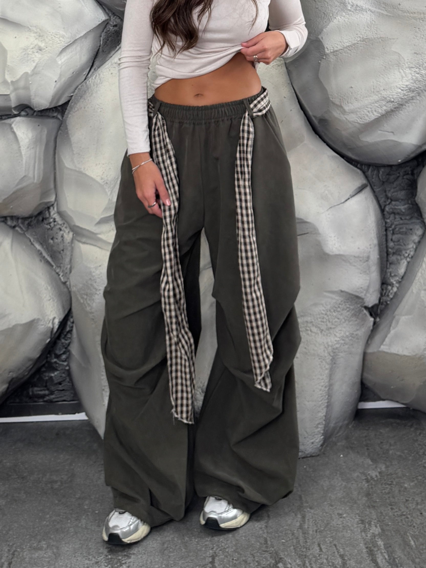 Pantalone cintura quadri