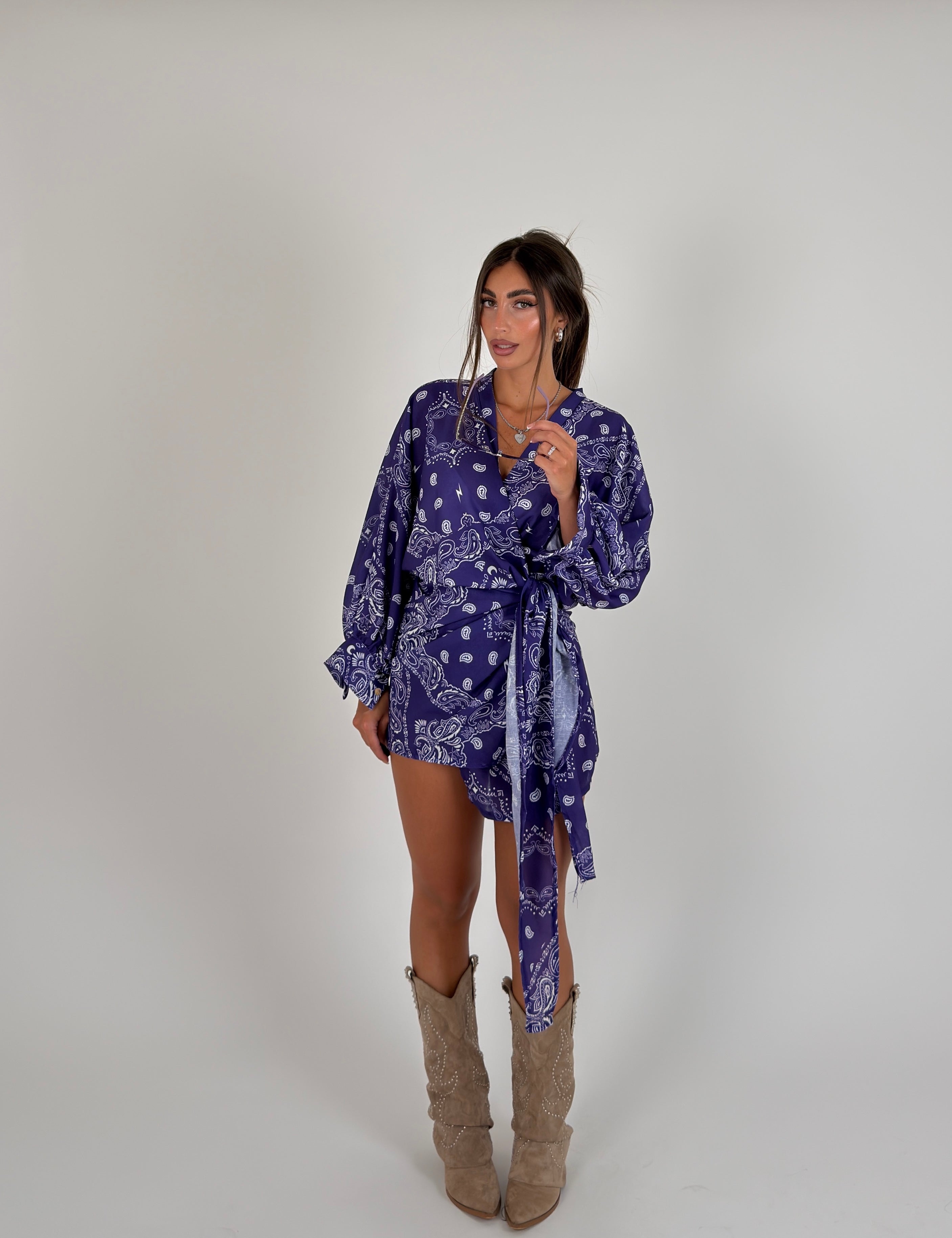 Vestito portafoglio bandana