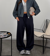 Pantalone tuta con risvolto