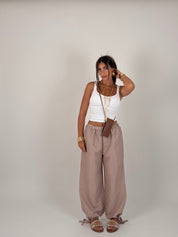 Pantalone quadri alla caviglia