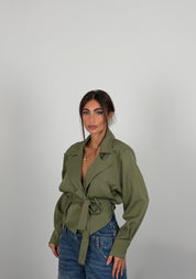 Giacca fit crop