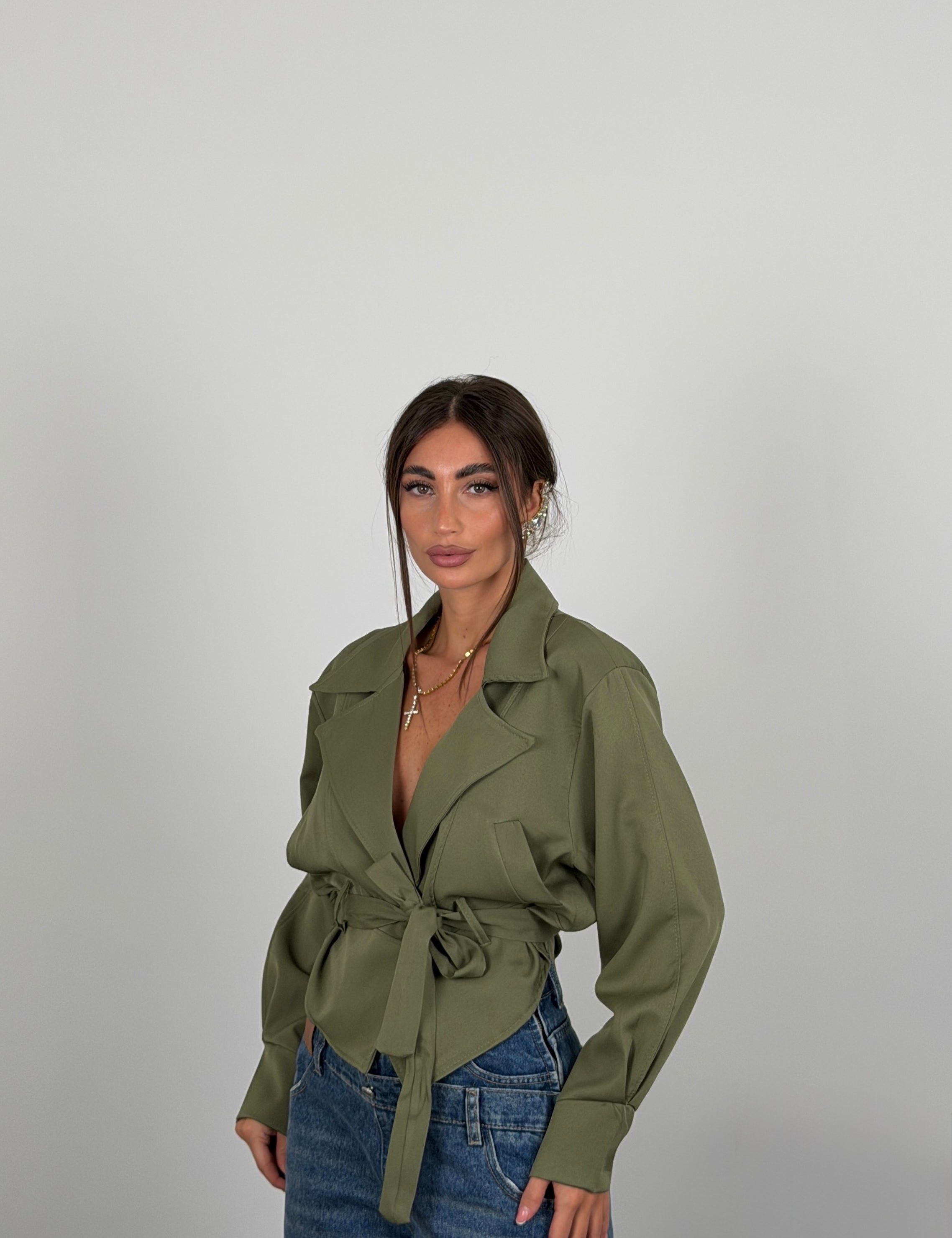 Giacca fit crop
