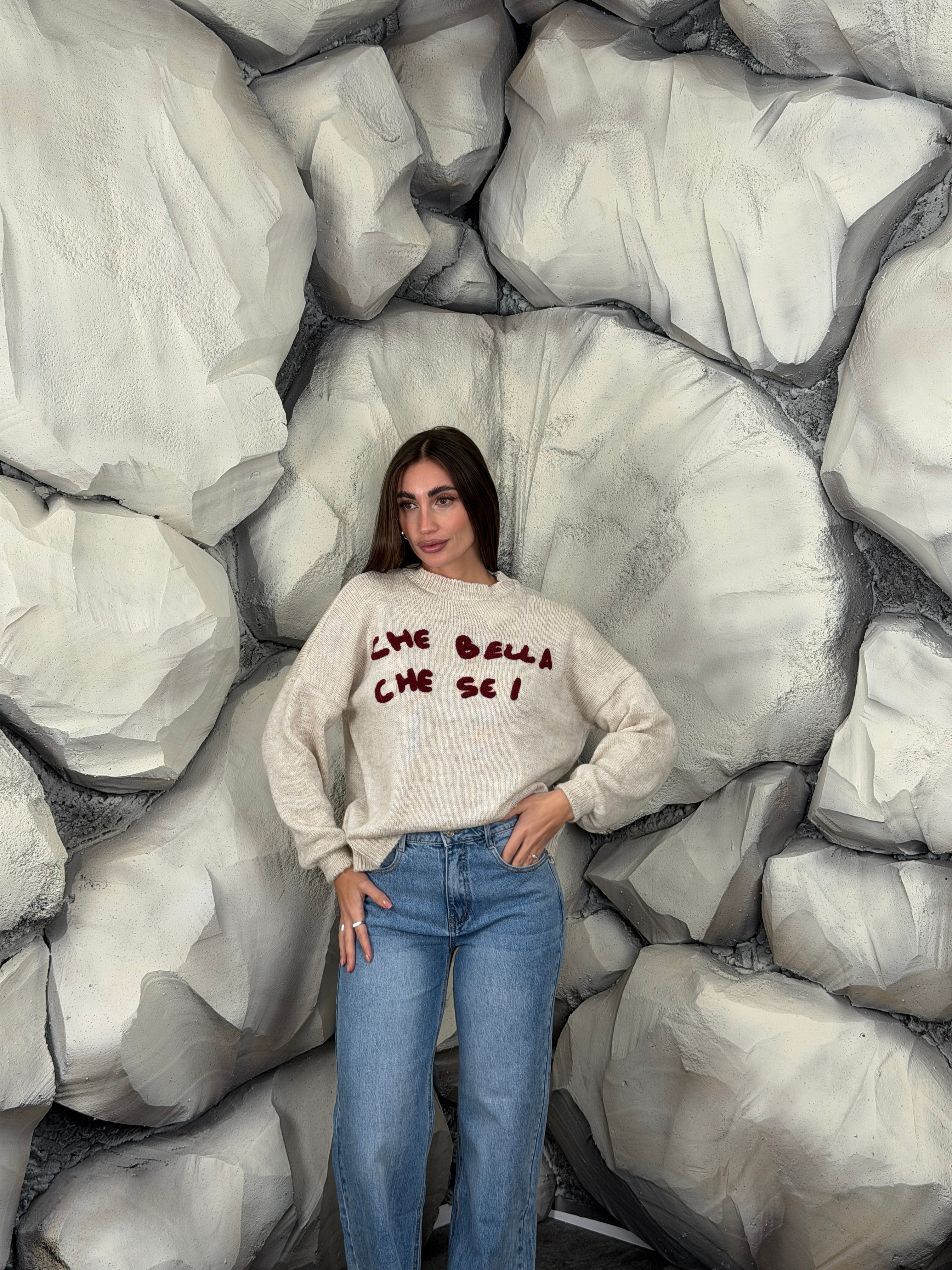 Maglione CHE BELLA CHE SEI short