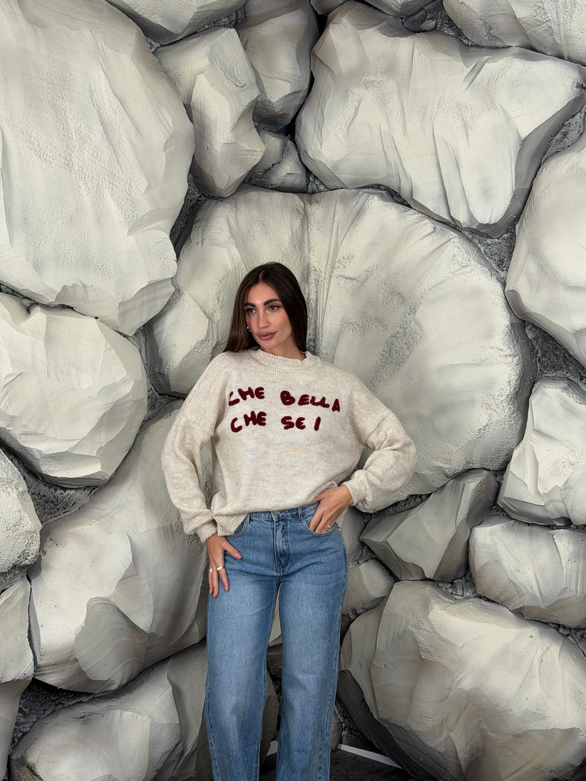 Maglione CHE BELLA CHE SEI short