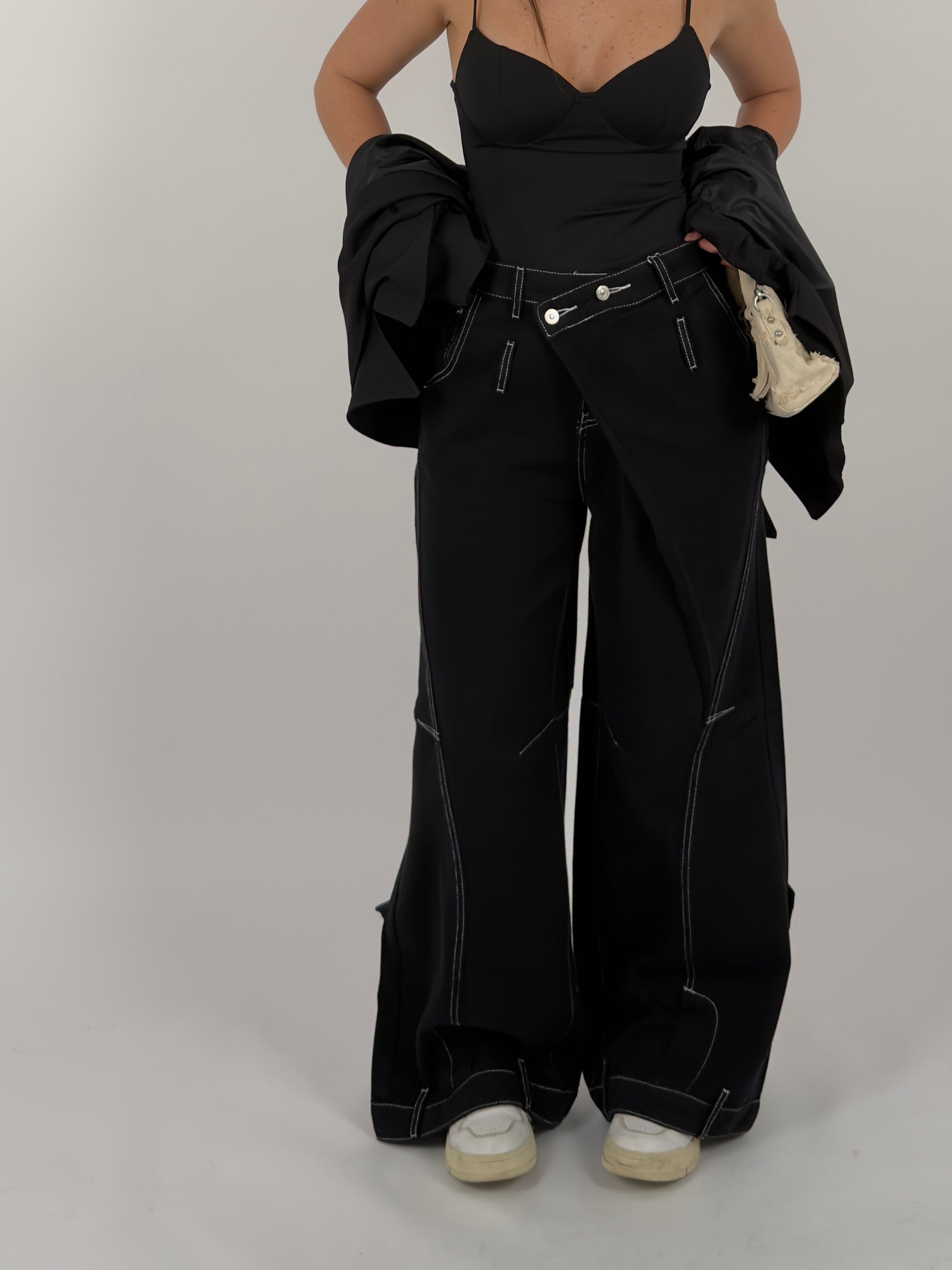 Jeans Chiusura trasversale