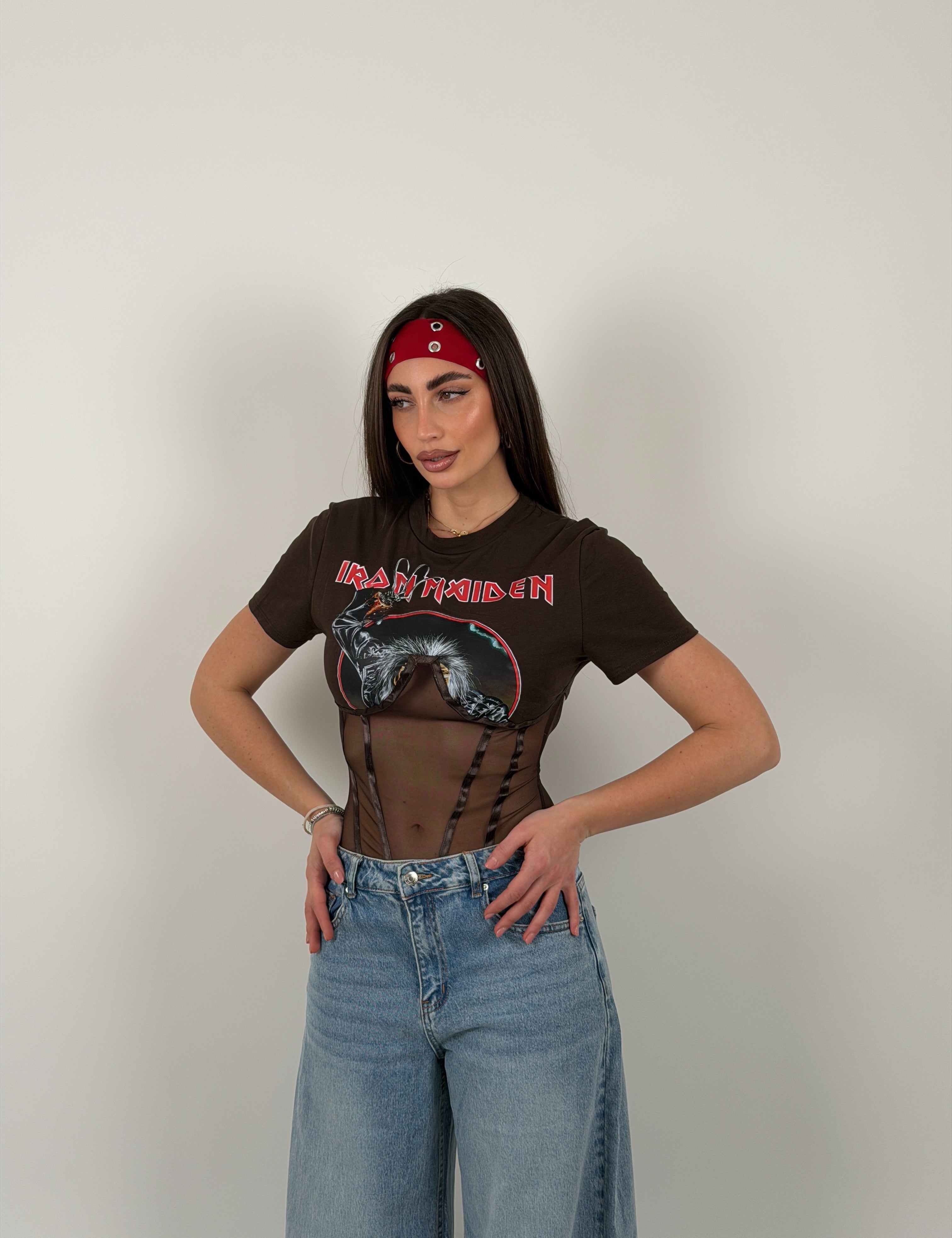 Maglia corpetto in velo