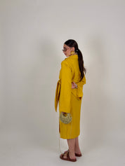 Vestito midi portafoglio semplice
