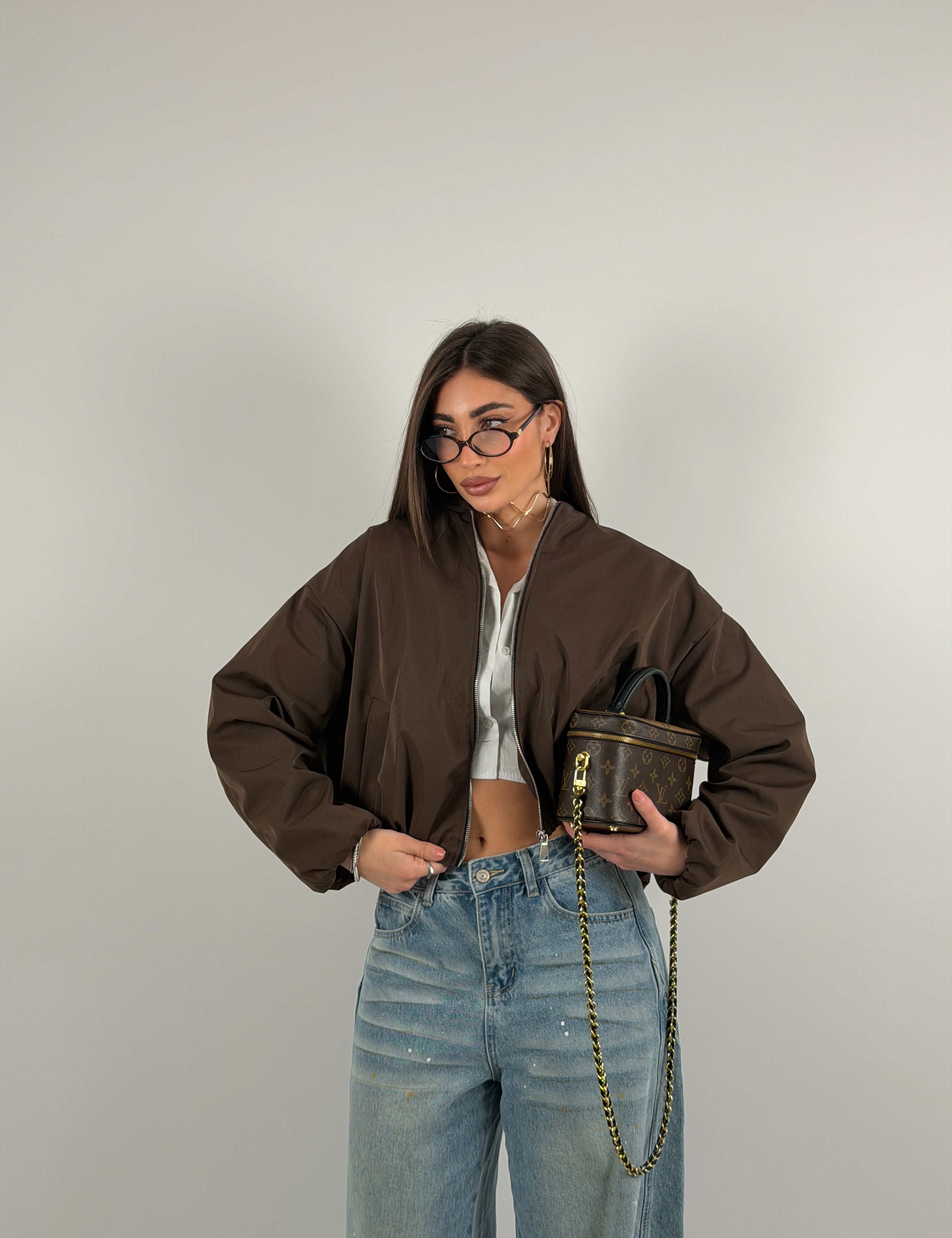 Bomber forderato con fit over