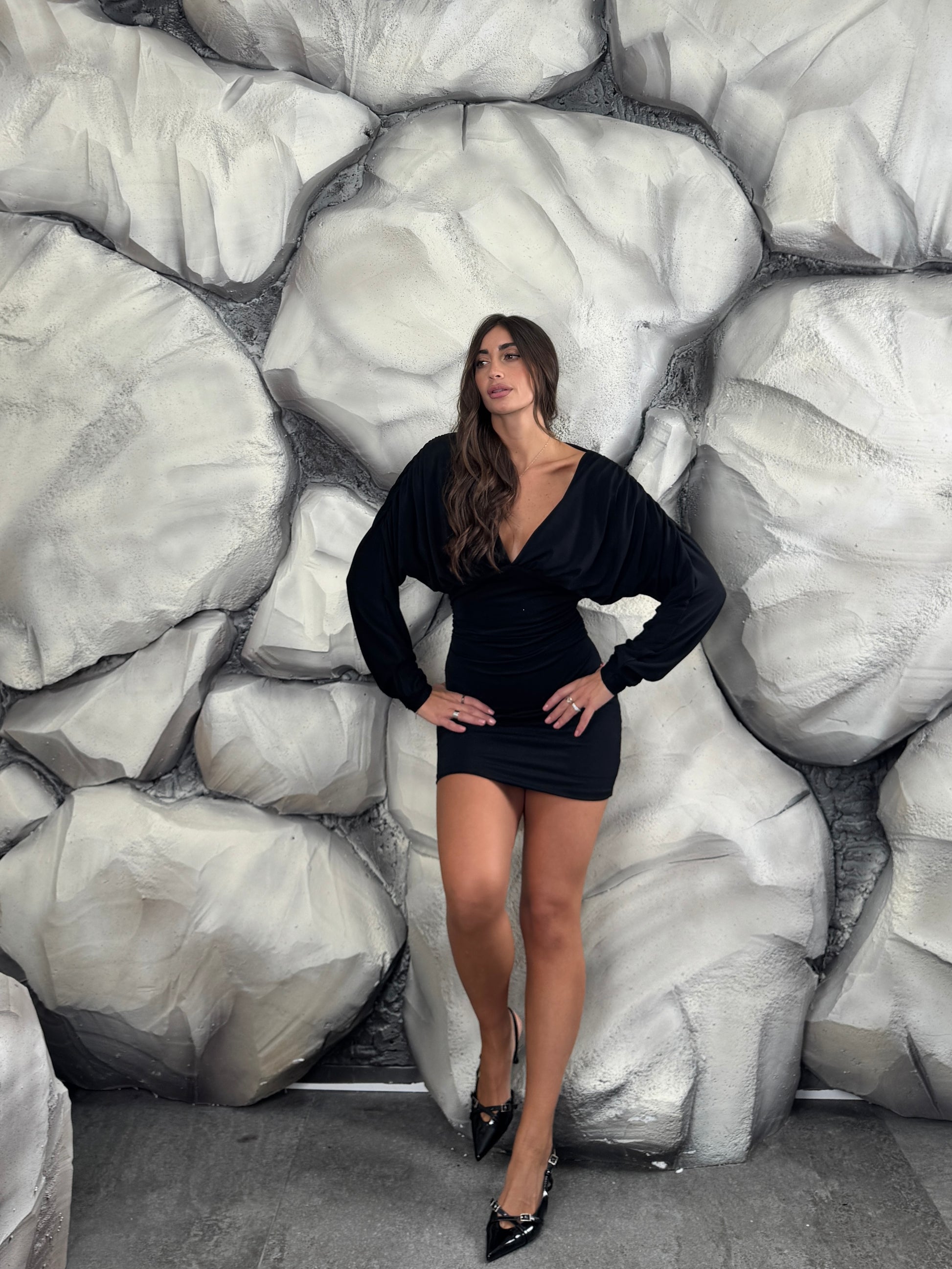 Vestito scollo a V