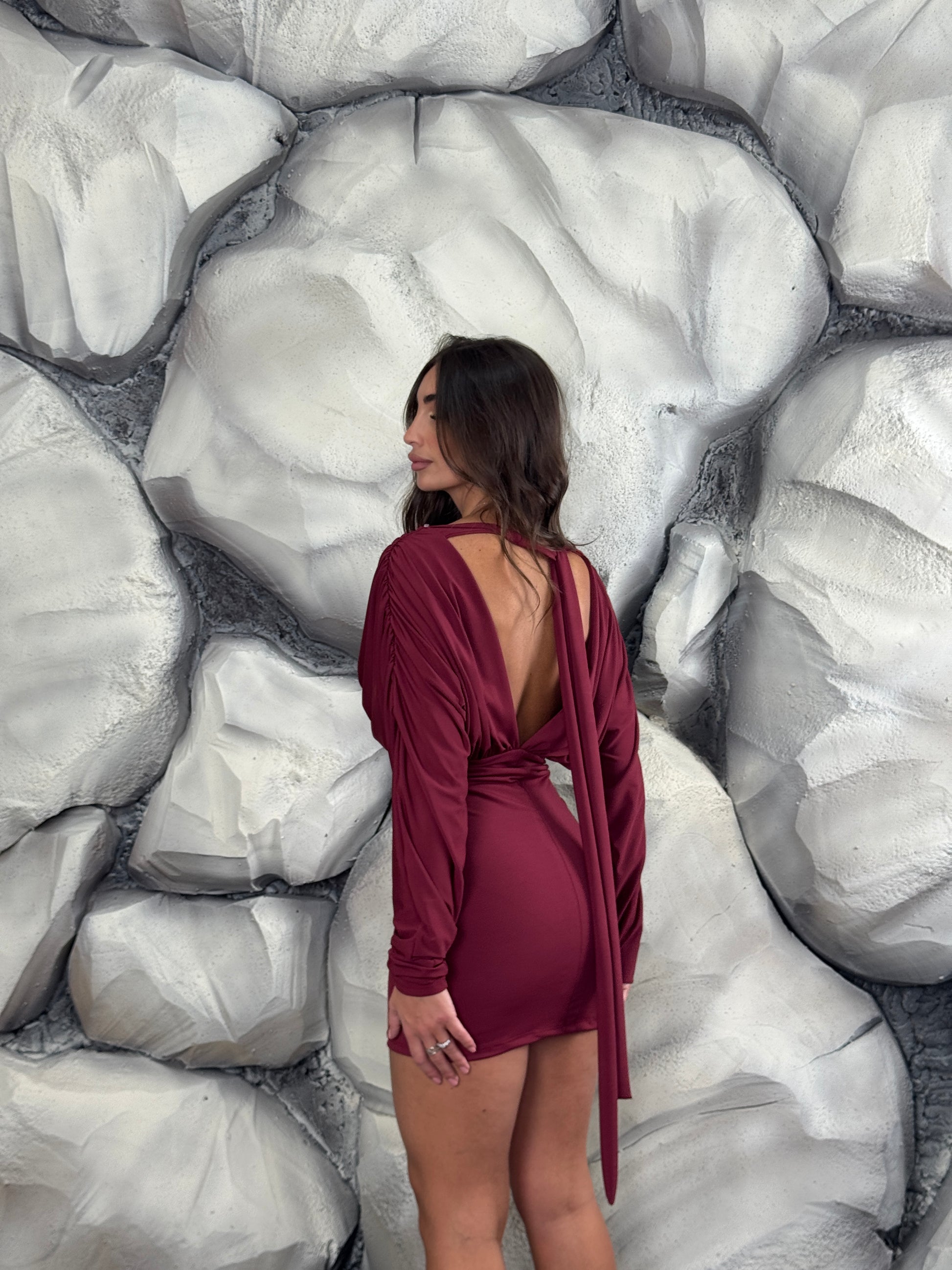 Vestito scollo a V