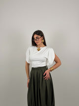 Maglia con mezza manica aperta in lycra