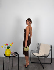 Vestito midi in lycra modellante