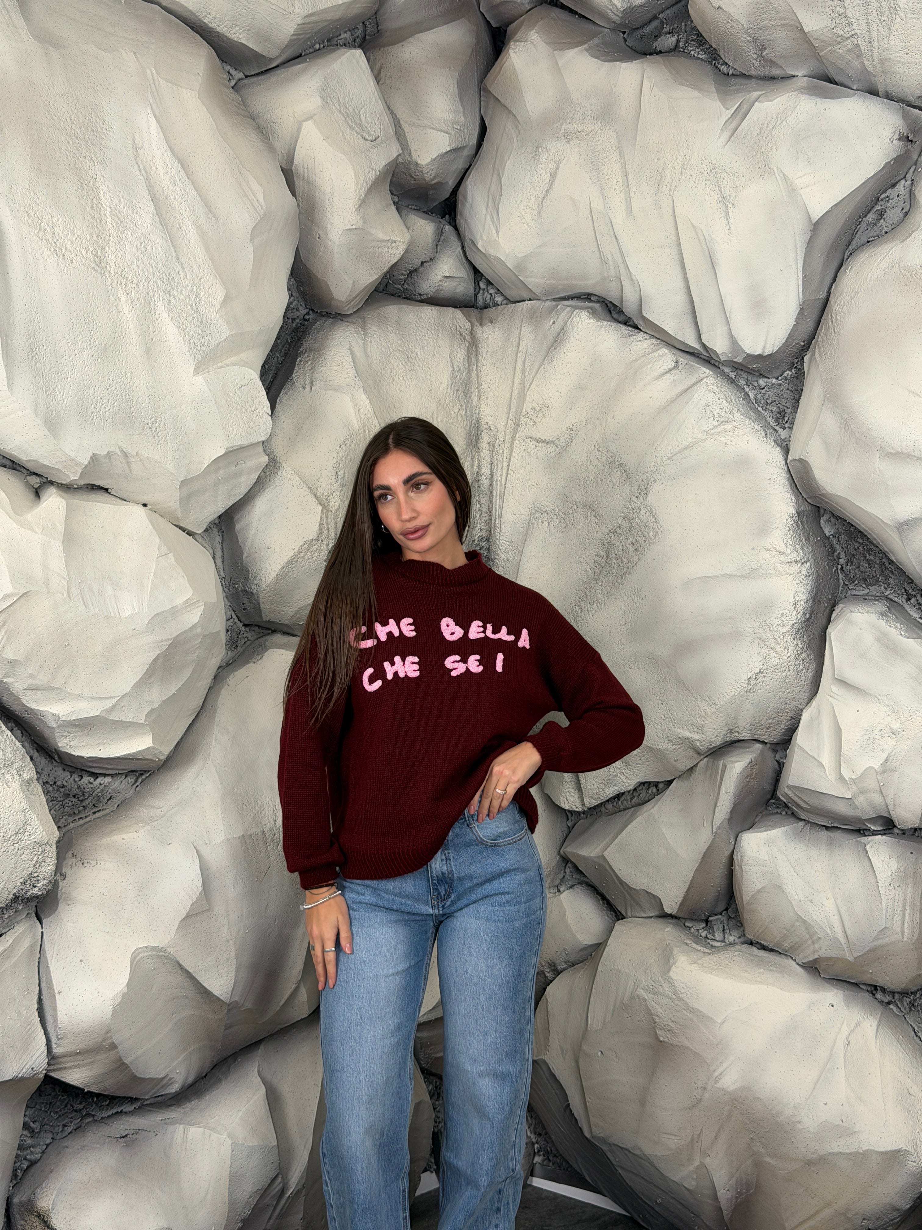 Maglione CHE BELLA CHE SEI short