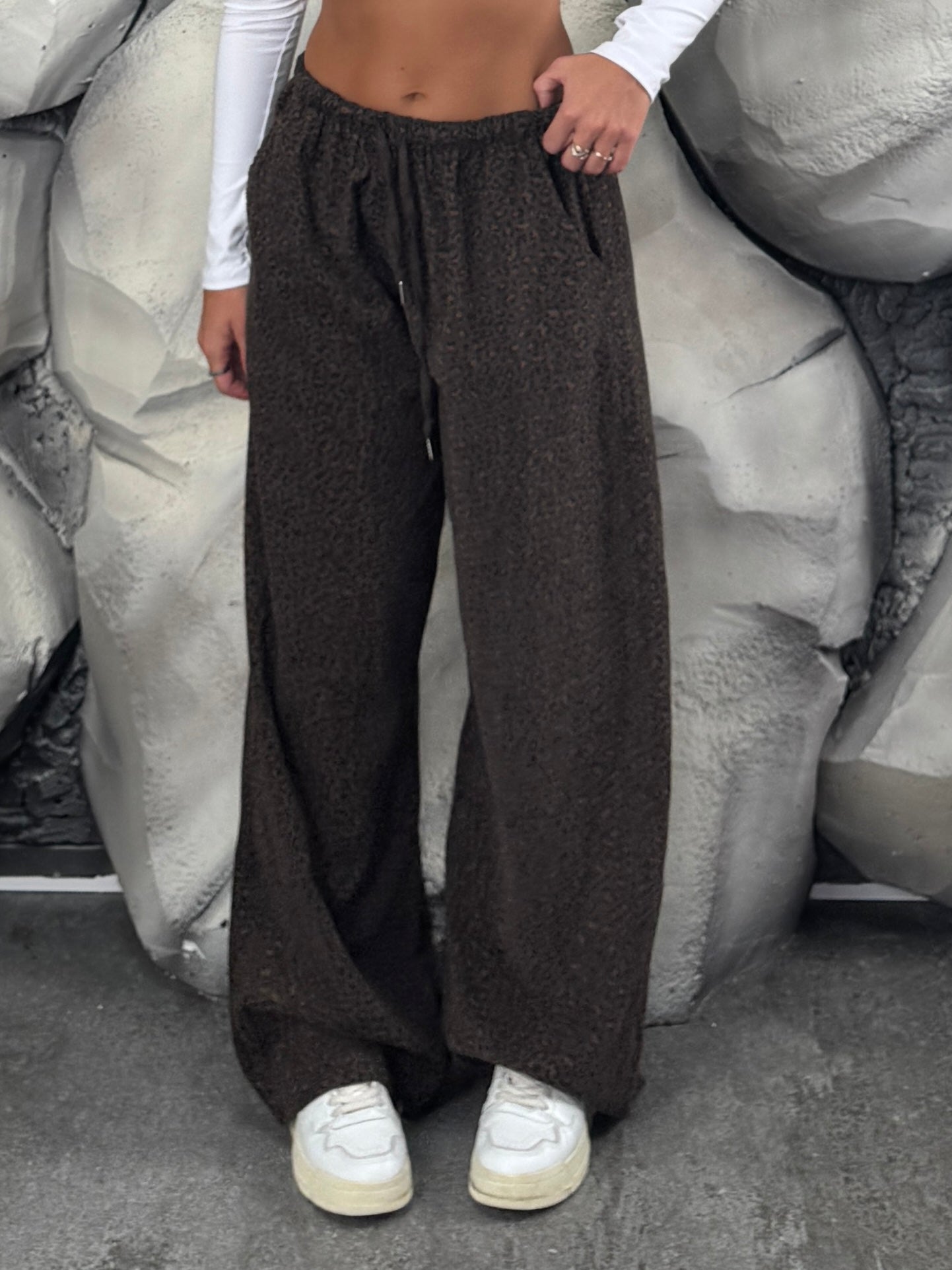 Pantalone maculato velluto